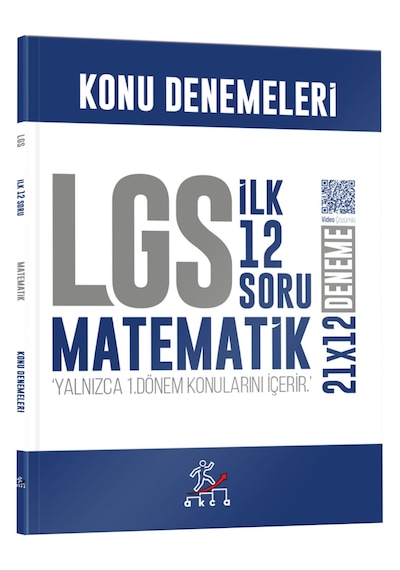 İbrahim Akca 8. Sınıf Lgs Matematik 1. Dönem İlk 12 Soru Konu Denemeleri Kr Akademi Yayınları