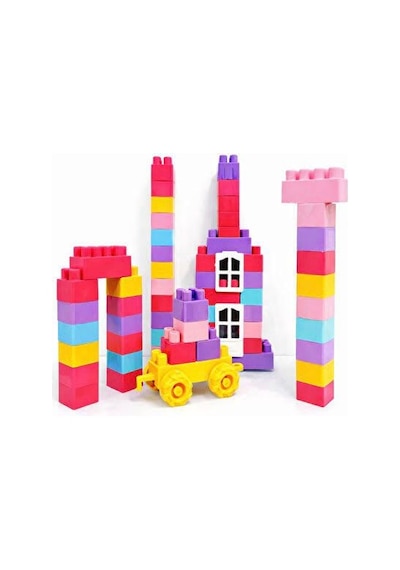 TıfılToys Vakumlu 48 Parça Pastel Renk Eğitici Yaratıcı Blok Seti Motor Geliştirici Montessori Oyuncak