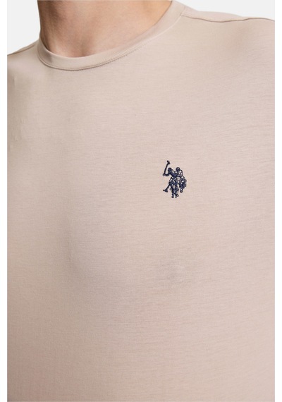 U.S. Polo Assn. U.s. Polo Assn. Erkek Taş Tişört Basic 50322312-vr049 Taş Rengi