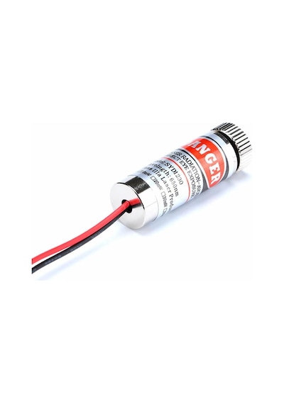 Çizgi Lazer Modül Kırmızı 650nm 3-5v 5mw 650nm Pointer Lens Ile Odak Ayarlı 12mm Çap
