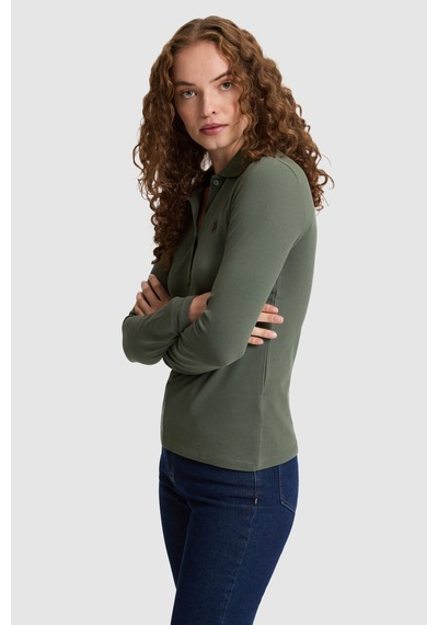 U.S. Polo Assn. Kadın Yeşil Basic Sweatshirt 50326760 Vr017 Cımen Yesılı