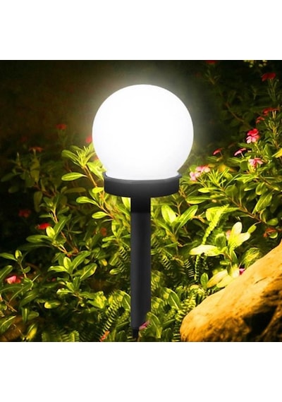 Güneş Enerjili Küre Led Bahçe Solar Aydınlatma 2 Li Paket 1