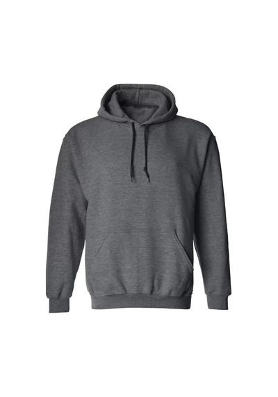 Erkek Uzun Kol Kapşonlu Basic Sweatshirt Hoodie - Füme