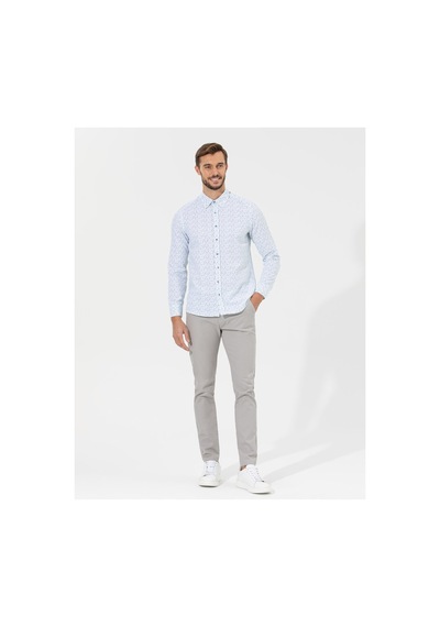 Pierre Cardin Lacivert Slim Fit Kanvas Pantolon 50265904-vr033 Gri