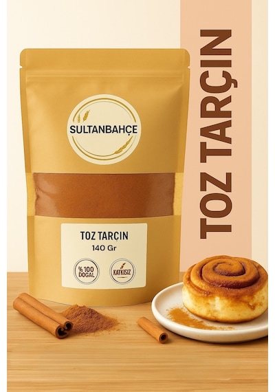 Sultanbahçe Toz Tarçın 140 Gr %100 Doğal, Katkısız, Öğütülmüş Aromatik Baharat