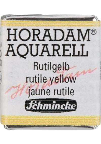 Schmincke Horadam Aquarell Artist Sulu Boya Rutile Yellow Yarım Tablet