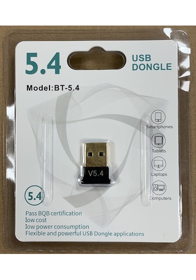 Usb Bluetooth Dongle Pc Laptop Kablosuz Bluetooth 5.4 Adaptör V5.4 Bluetooth Aparatı