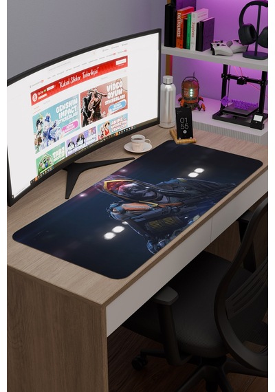 Killzone Kaymaz Dikişli Kauçuk Oyuncu Mousepad V5 - 90x40 Xxl Gaming Mouse Pad Fare Altlığı