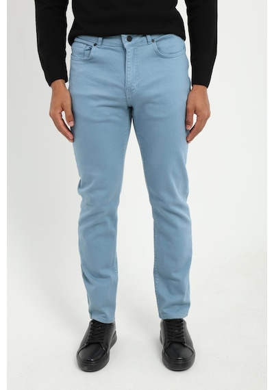 Dufy Erkek Slim Fit Mavi Pantolon-19087