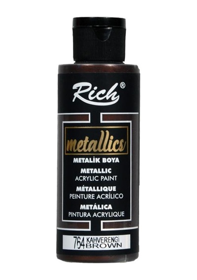 Rich Metalik Akrilik Boya Kahverengi 120Ml