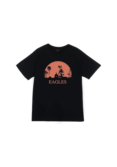 Stoned&Fame The Eagles Baskılı T-shirt SIYAH Siyah