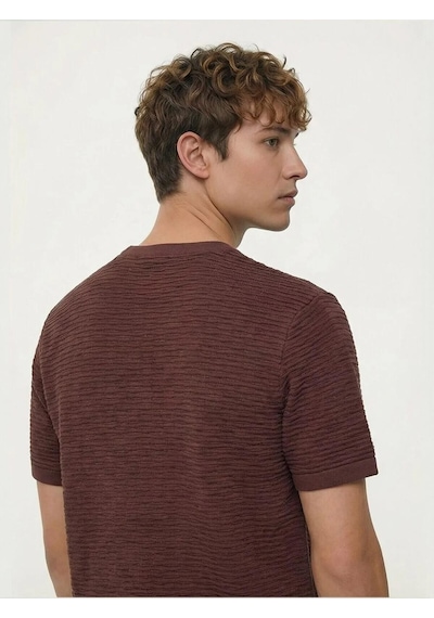 Loft Basic Kahverengi Erkek T-shirt Lf2043430