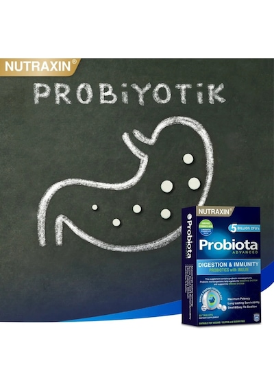 Nutraxin Probiota Advanced - Probiyotik Takviyesi 60 Tablet - Üç Katmanlı Teknoloji
