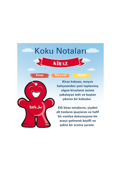 Little Joe Kiraz Araç Asma Koku Cherry -30 Gün -ipli Oto Kokusu