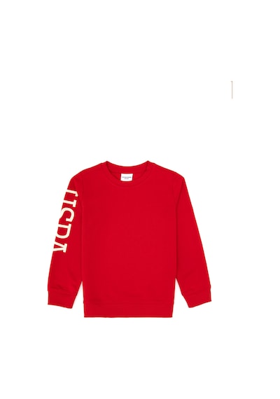 U.S. Polo Assn. Erkek Çocuk Kırmızı Basic Bisiklet Yaka Sweatshirt 50313831-VR171