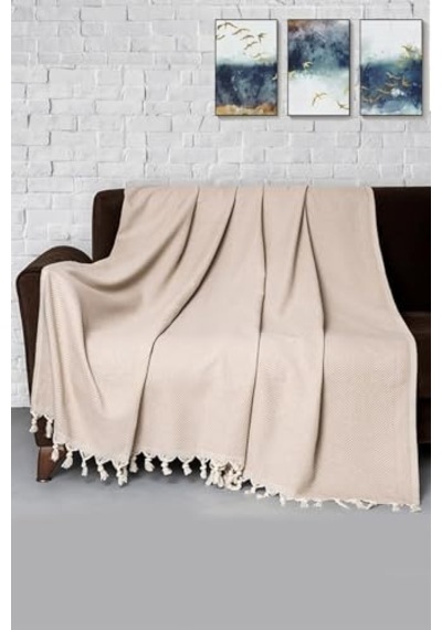Trendy Koltuk Örtüsü Bej 170 X 300 Çok Renkli