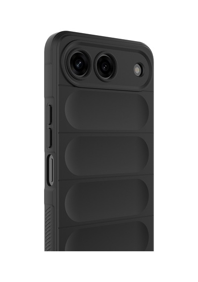 Tecno Spark 40 5g Kılıf Esnek Tpu Oyuklu Arka Yüzey Tasarımlı Zore Etnik Silikon Kapak - Siyah