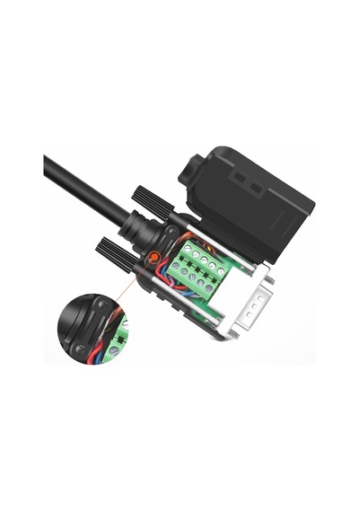 Kutulu Db9 Dişi Konnektör 9 Pin D-sub Seri Port Terminal Adaptör