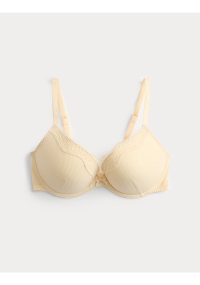 Marks & Spencer Jasmine Dantelli Push Up Sütyen Bej