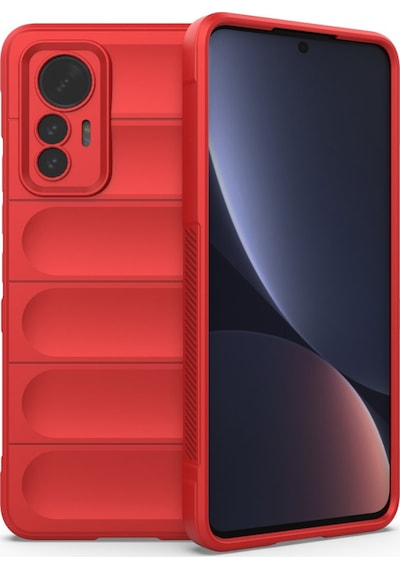 Xiaomi Mi 12 Lite Uyumlu Kılıf Optimum Silikon - Kırmızı