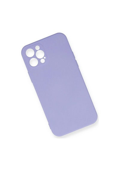 Newface - 794 - Apple iPhone Uyumlu 12 Pro Max Kılıf Nano İçi Kadife Silikon - Ece-umay - - Lila