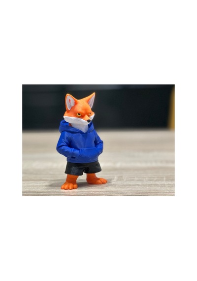 Kapüşonlu Tilki Figürü 10cm
