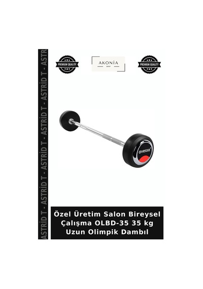 Özel Üretim Salon Bireysel Çalışma Olbd-35 35 Kg Uzun Olimpik Dambıl