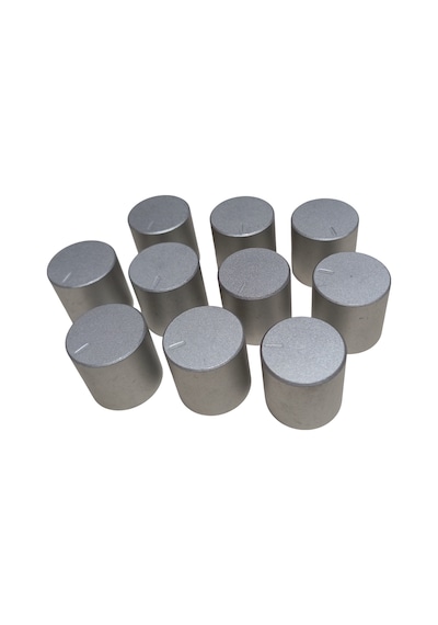 10 Adet Plastik Ses Kontrol Gri Pot Başlığı 20x22mm 6mm D Tip Mile Uygun
