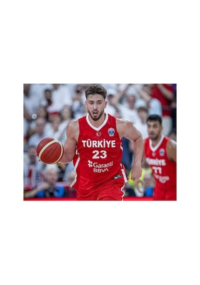 Türkiye Basketbol Milli Takımı Alperen Şengün Forması Kırmızı Çok Renkli