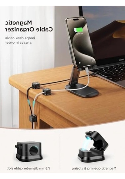 Manyetik Kablo Klipsi Seti, 6'lı Paket İle Kablo Yönetimi Ve Düzenleme Kolaylığı