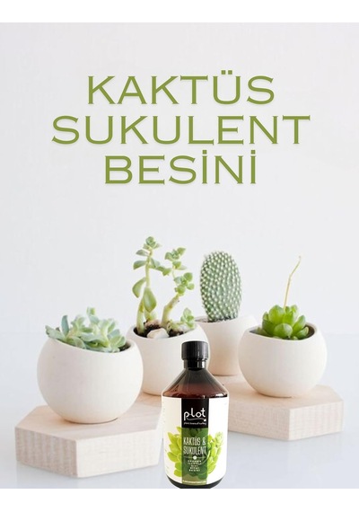 Tr Plot Kaktüs Sukulent Organik İçerikli Bitki Besini 500 Ml Diğer