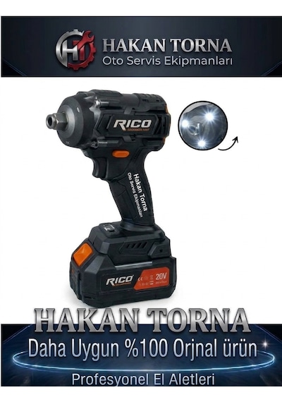 Rico 4ah Bits Tutuculu Şarjlı Somun Sökme Sıkma Makinesi 500 Nm 028-re0006
