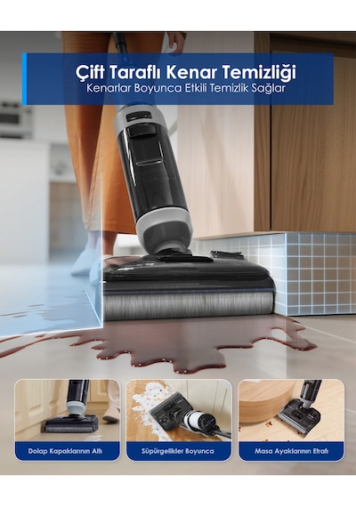 Tineco Floor One I5 Stretch Plus Kablosuz Islak Kuru Süpürge