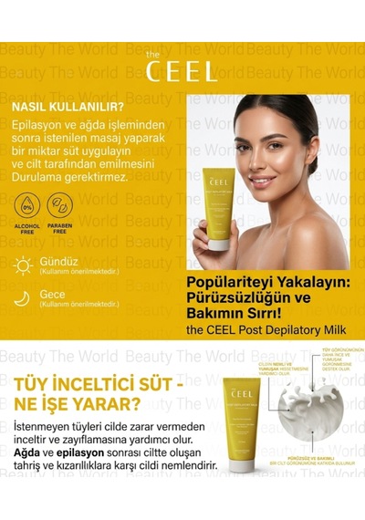 The Ceel Post Depilatory Milk 80ml - Tüy İnceltici Ve Pürüzsüzleştirici Süt