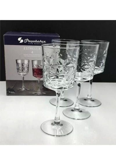 Paşabahçe 440457 Estrella Şarap Kadehi 340cc 4 Lü