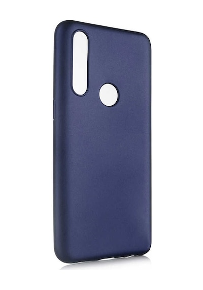 Noktaks - Oppo A31 Uyumlu - Kılıf Mat Soft Esnek Premier Silikon Kapak - T11945 - Lacivert Lacivert