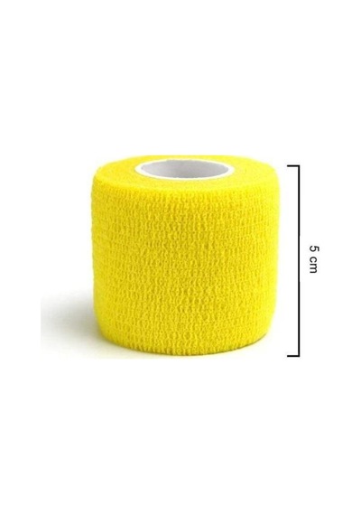 Iron Coban Yapışkanlı Bandaj Koban 5 CM x 4.5 M Sarı
