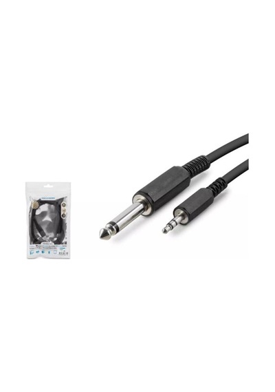 Hadron Hdx1055 6.5mm To 3.5mm Kablo Enstrüman Gitar 1.5m Siyah