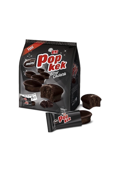 Eti Popkek Mini Bitter Çikolatalı 10 x 162 G