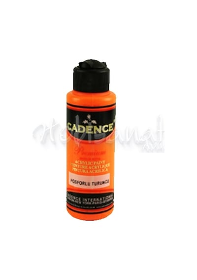Cadence Premium Akrilik Boya 120Ml Fosforlu Turuncu