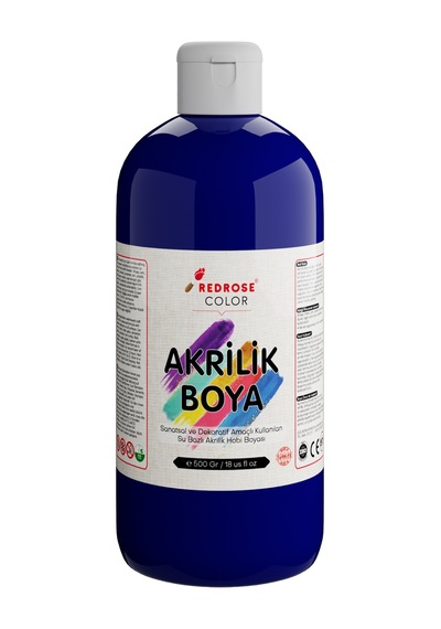 Red Rose Lacivert Akrilik Boya 500  G