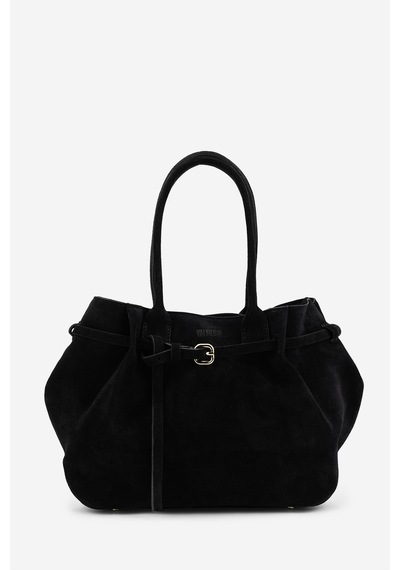 Valmenti Kadın Hakiki Deri Siyah Süet Omuz Çanta 1169 06642 Bn Cnt Sk26-27 Nero Suede Siyah A41