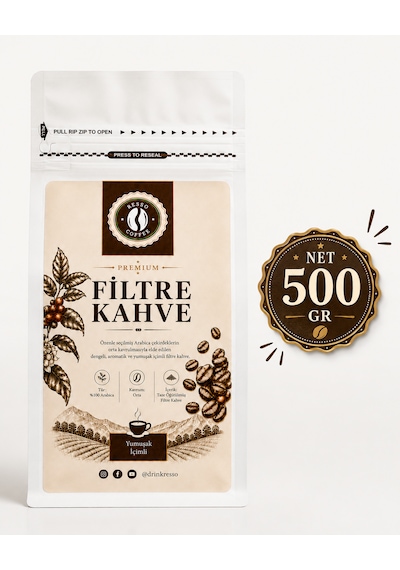 Premium Öğütülmüş Filtre Kahve 500 G