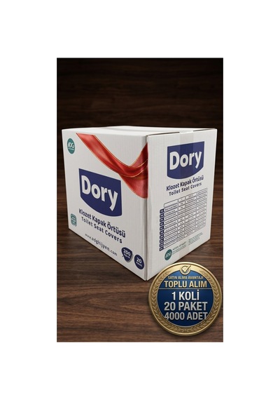 Dory Klozet Kapak Örtüsü Kağıdı 1 Koli - 20 Paket