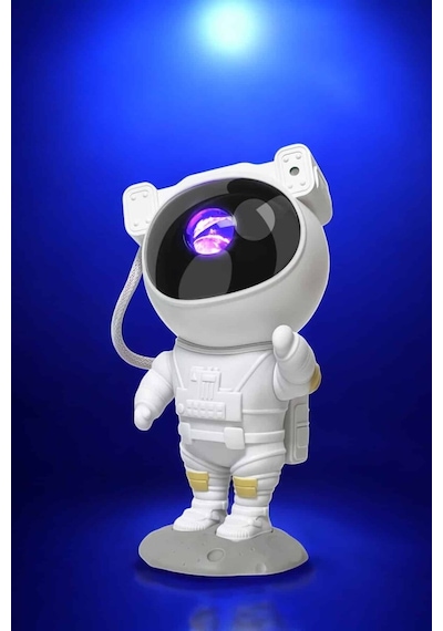 Northcity Çocuk Astronot Projeksiyon Lambası Speaker - Bluetooth Yıldız Ve Nebula Lamba