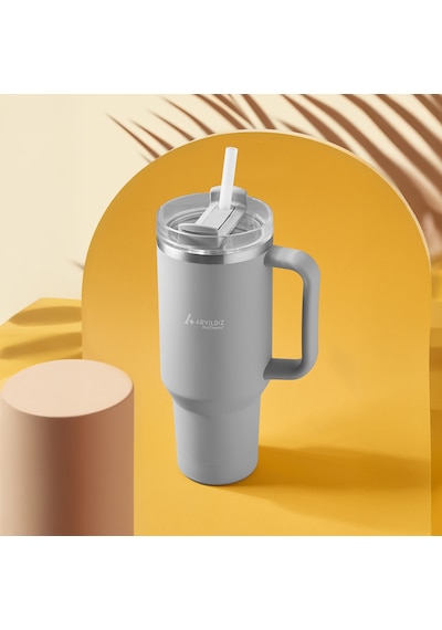 Aryıldız Protherm Flow Up Termos Gri 900 Ml Renkli