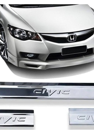 Otomotiv Honda Cıvıc 2006-2011 Fd-6 Kasa Krom Kapı Eşiği 4 Parça Paslanmaz Çelik Uyumlu