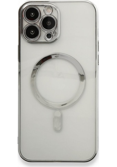Apple Uyumlu iPhone 14 Pro Max Kılıf Magsafe Özellikli Lazer Silikon Kapak