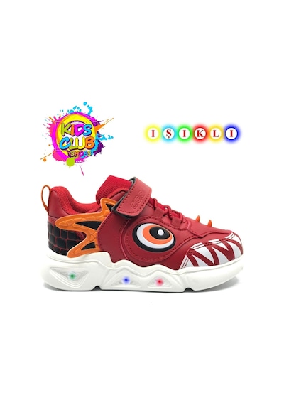 Cool Stego Işıklı Ortopedik Çocuk Spor Ayakkabı Kırmızı