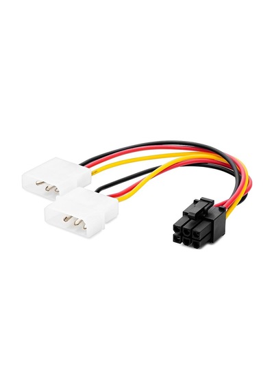 Ekran Kartı Power Y Kablosu 2x 4 Pin To 6 Pin 12v 26 Cm Hdx5520 Evimdeyokyok
